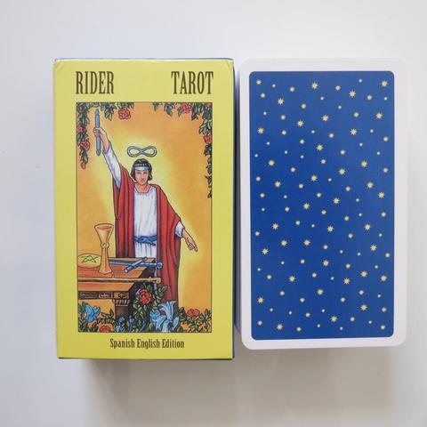 Nouveau Tarot deck oracules cartes mystérieuse divination cavalier espagnol tarot cartes pour femmes filles cartes jeu jeu de société ► Photo 1/6