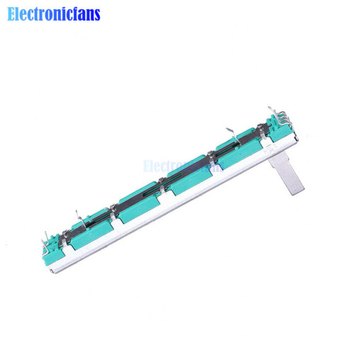 Résistance de potentiomètre de 75mm B103, potentiomètre coulissant Double linéaire 10K Ohm, rotatif coulissant droit ► Photo 1/5