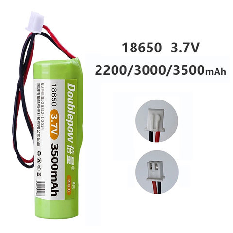 Batterie Lithium Rechargeable, 18650 V, 3.7 mah, 2200mah, pour la pêche, haut-parleur Bluetooth, 3500 V, bricolage d'urgence, 4.2 ► Photo 1/5