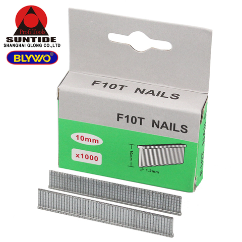 1000 pièces T forme agrafes F10T/F12T clous pour 3 voies manuel robuste pistolet à ongles meubles agrafeuse ménage outil à main ► Photo 1/6