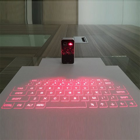 Clavier Laser virtuel Bluetooth sans fil projecteur clavier Windows Portable sans fil clavier Laser virtuel pour téléphones mobiles ► Photo 1/6