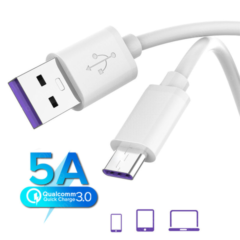 3M USB Type C câble 5A Charge rapide 3.0 4.0 pour Huawei Samsung Note 9 USB-C fil Charge rapide cordon chargeur Usb c type-c données ► Photo 1/6