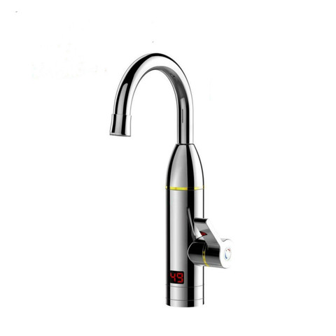 Robinet chauffe-eau électrique instantané de cuisine, eau chaude et froide, double usage, sans réservoir, douche, affichage LED ► Photo 1/1