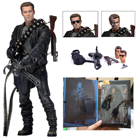NECA Terminator – figurine 2, le jour du jugement, Arnold Schwarzenegger, T-800, modèle d'action, jouet, poupée, cadeau, T-800 ► Photo 1/6