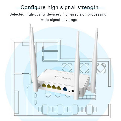 Routeur WiFi sans fil pour Modem USB 3G 4G, avec 4 antennes externes, 802.11 go, 300Mbps, openWRT/Omni II, Point d'accès ► Photo 1/1