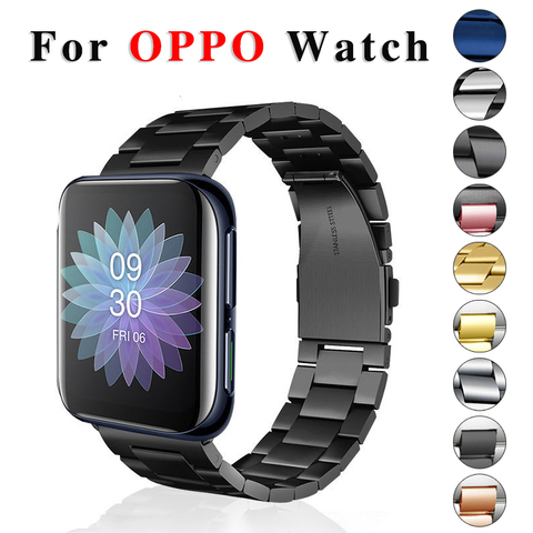 Bracelet en métal pour montre OPPO, 41mm 46mm, en acier inoxydable, accessoires ► Photo 1/6