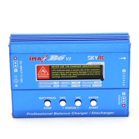 SKYRC – chargeur de batterie Lipo NiMh 3S avec écran LCD numérique, IMax B6 V2, Original, avec alimentation ca, adaptateur 12v 5a ► Photo 1/6