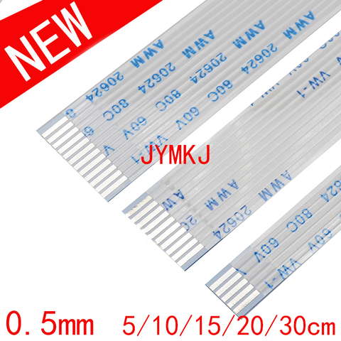 10PC FFC/FPC Ruban CÂBLE Plat Flexible 0.5MM UN type B 4 P 6 7 8 10 12 14 16 18 20 22 24 26 28 30 32 33 34 36 38 40 45 50 54 Broches ► Photo 1/6