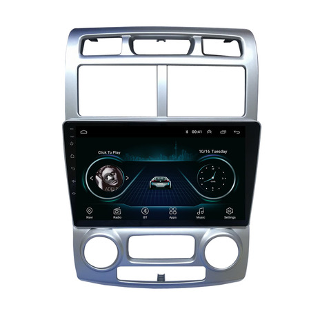 Autoradio Android 10.1, Navigation GPS, 4G LTE, lecteur multimédia DVD, stéréo, pour voiture KIA sportage (2007, 2008, 2009, 2010, 2011) ► Photo 1/6