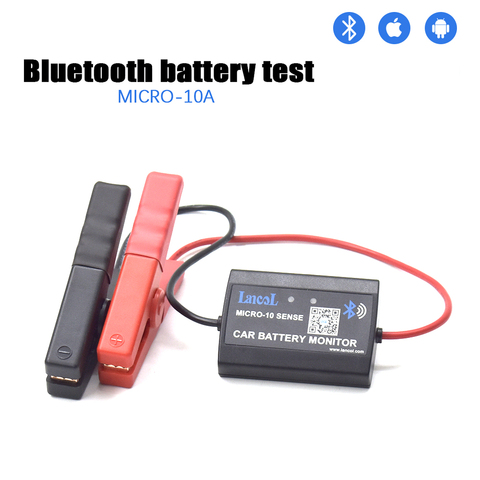 Lancol MICRO-10 – analyseur de batterie automobile, testeur de batterie de voiture, 12V, avec moniteur Bluetooth ► Photo 1/6