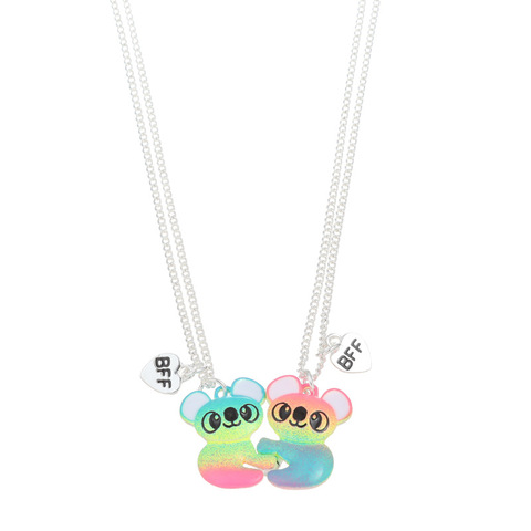 Collier pendentif coloré en forme de raton laveur pour meilleurs amis, joli bijou pour enfants, cadeau pour filles, nouvelle collection 2022 ► Photo 1/2