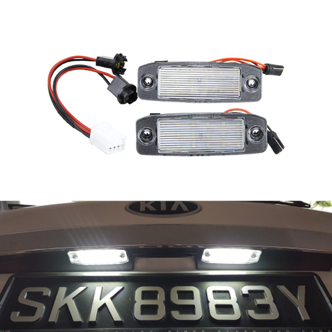 Éclairage de plaque d'immatriculation blanc Canbus Led, compatible avec Kia Sorento R Sorento MX 2010 2011 2012 2013 2014 2015 SMD ► Photo 1/5