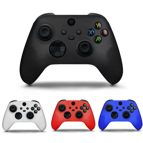 Pour Xbox X contrôleur manette Silicone couverture en caoutchouc peau poignée étui de protection pour Xbox série X Joystick ► Photo 1/5