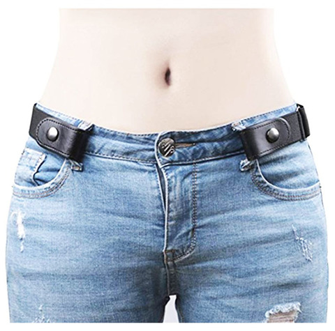 Ceinture élastique Invisible pour femmes/hommes, ceinture ajustable sans tracas, pour pantalons, robes, Jean, sans boucle, extensible ► Photo 1/6