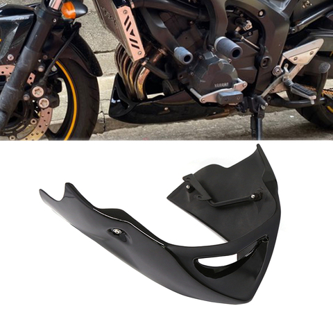 Pour Yamaha FZ6 Fazer 600 S2 2004 2005 2006 2007 2008 2009 2010 carénage inférieur carénage Spoiler Puntale noir ► Photo 1/6