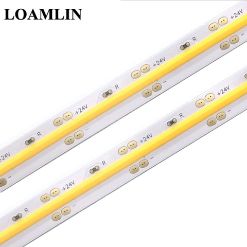 DC12V/24V bande de Led Flexible COB lumière de barre de LED douce bande de FCOB Super lumineuse pour la décoration de cuisine d'armoire de salon de salon ► Photo 1/6