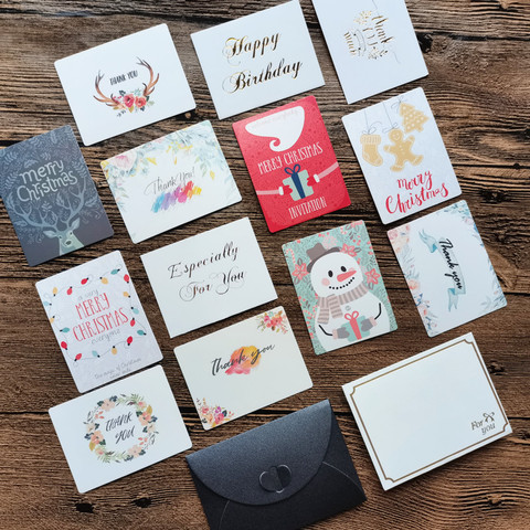 Guirlande de joyeux noël, 20/50 pièces, petit cadeau inscriptible, message de remerciement pour vous, décoration d'invitation de mariage, carte de vœux 6x8cm ► Photo 1/6