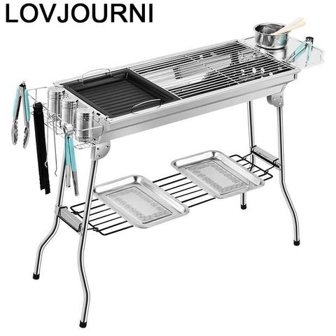 Barbecue Grill Portable en carbone et charbon de bois, Grill Commercial ► Photo 1/6