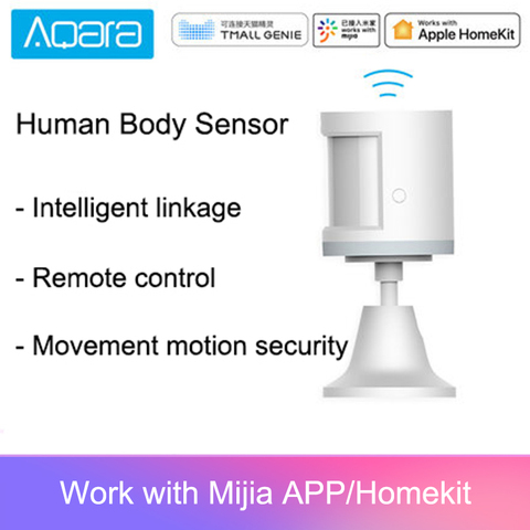 Aqara – capteur de corps humain ZigBee, mouvement, sécurité, connexion sans fil, intensité lumineuse, passerelle 2, application Mi home, 100% ► Photo 1/6