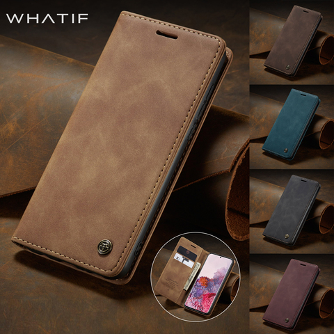Étui portefeuille magnétique en cuir avec porte-cartes, pour Samsung Galaxy Note 20 Ultra A51 A71 A81 A10 A41 A31 A21S A40S ► Photo 1/6