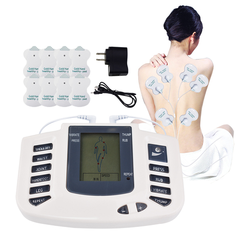 16 coussinets électrique stimulateur musculaire pulsé pantoufles thérapie masseur impulsion dizaines Acupuncture Massage complet du corps Relax soins ► Photo 1/6