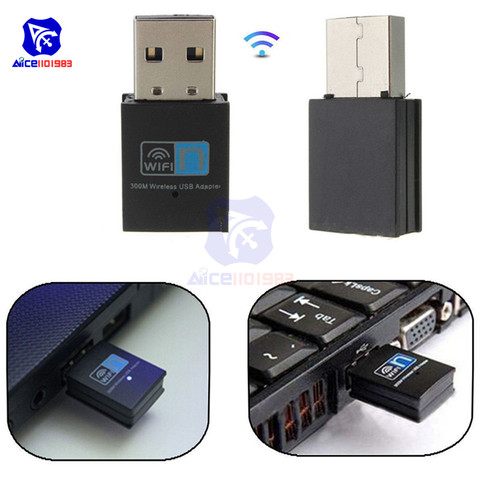 Diymore – Mini adaptateur USB sans fil, wi-fi, WLan 300 b/g/n, Dongle réseau LAN, 802.11 Mbps ► Photo 1/5
