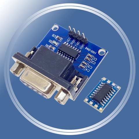 Carte clignotante pour Arduino, Mini MAX3232 RS232 vers TTL Port série convertisseur de feuilles, Module de brosse femelle DB9 ► Photo 1/6