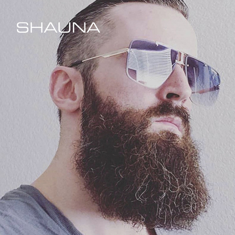 SHAUNA – lunettes de soleil sans bords pour hommes et femmes, de marque, de styliste, carrées, dégradées, UV400 ► Photo 1/6