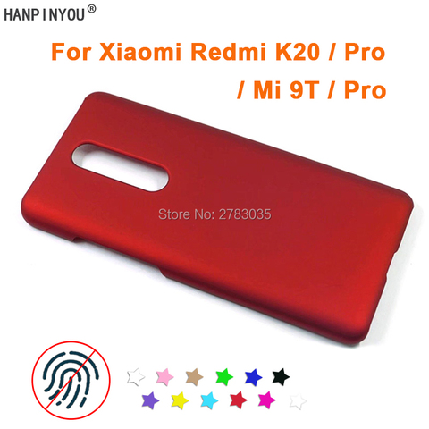 Pour Xiaomi Redmi Note 9 K20 Pro 10X 4G / Mi 9T Pro Anti-empreinte digitale Ultra-mince lisse mat coque de protection arrière rigide ► Photo 1/6
