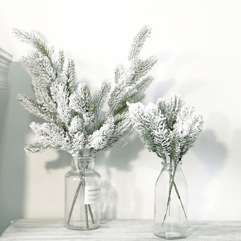 Fausse plante de pin, décoration de noël, fausse plante florale, décoration de fenêtre, DIY, fête de maison, bureau, magasin ► Photo 1/6