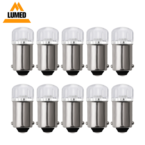 Ampoules de voitures, 10x BA9S T4W LED, T2W T3W H5W, éclairage intérieur de voiture, éclairage de plaque d'immatriculation LED 2 LED 2835 SMD DC12V 12913 12910 12929 ► Photo 1/6