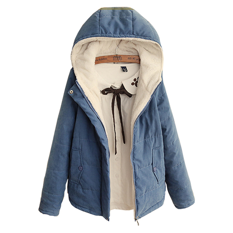 Parka avec capuche pour femmes, nouveauté 2022, en coton chaud, vêtements d'extérieur en laine, kz063, automne hiver décontracté ► Photo 1/6