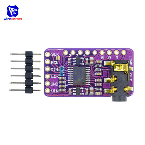 Diymore GY-PCM5102 I2S Interface PCM5102 DAC décodeur I2S lecteur Module pour framboise Pi avec broche ► Photo 1/6