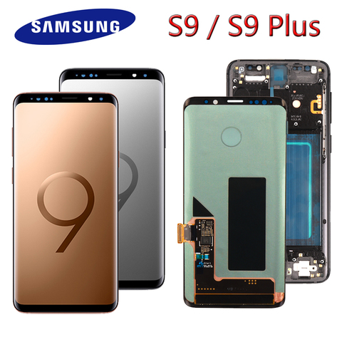 Remplacement d'origine AMOLED pour SAMSUNG Galaxy S9 S9 + LCD écran tactile numériseur avec écran cadre G960 G965 ► Photo 1/6