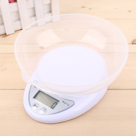 Balance numérique Portable à LED, 5kg/1g 1kg/0.1g, pour la cuisine, pour mesurer le poids des aliments par la poste ► Photo 1/6