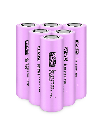 HAKADI – batterie Lithium-ion Rechargeable, 18650, 3.7V, 2600mah, cellule, décharge 3-5C, pour vélo électrique, bricolage, fourniture extérieure, lampe de poche LED ► Photo 1/6