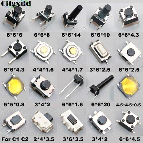 Cltgxdd – Mini interrupteur à feuilles SMD DIP 2*4 / 3*4 / 3*6 / 4*4/6*6/6*6/5*5, 20 modèles ► Photo 1/6