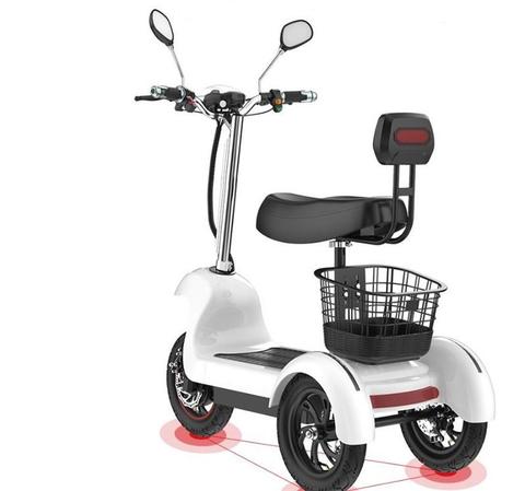 Tricycle électrique à trois roues 48V 500W, Scooter Portable pour adultes âgés ► Photo 1/6