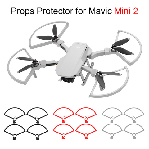 4 pièces accessoires lame protecteur anneau couverture pour DJI Mavic Mini 2 libération rapide hélice garde Kit de protection Drone accessoires ► Photo 1/6