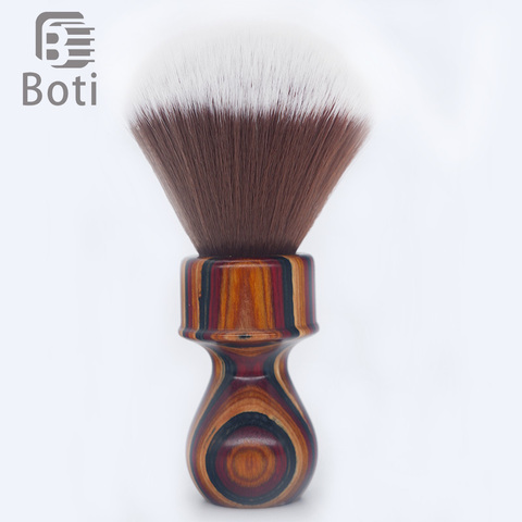 Boti brosse-anneau annuel et mère Lode cheveux synthétiques noeud brosse entière blaireau barbe brosse à la main ► Photo 1/6