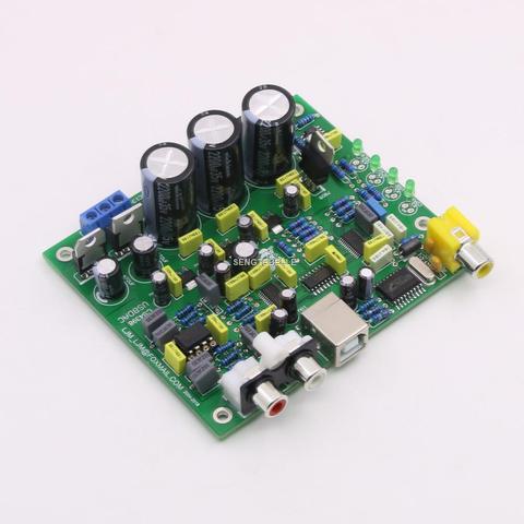 Nouveau bricolage CS8416 + CS4398 DAC carte/kit Hifi audio décodeur carte Support USB coaxial ► Photo 1/5