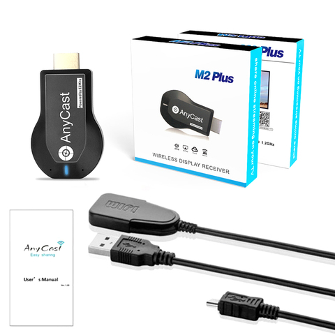 1080P sans fil WiFi affichage TV Dongle récepteur HDMI-compatible TV Stick M2 Plus pour DLNA Miracast pour AnyCast pour Airplay ► Photo 1/6