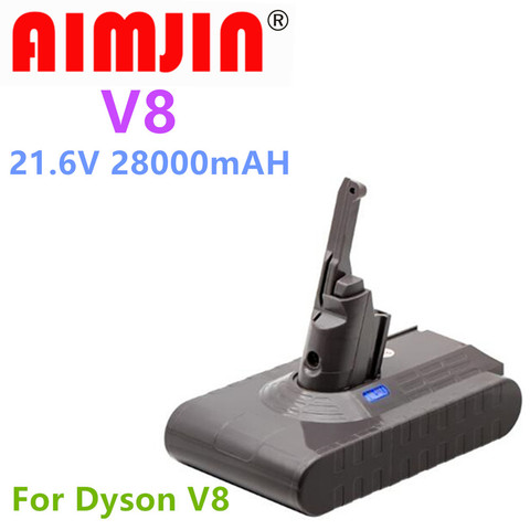 1/2 pièces 28Ah 21.6V batterie pour Dyson V8 batterie pour Dyson V8 absolu/moelleux/Animal Li-ion aspirateur batterie Rechargeable ► Photo 1/6