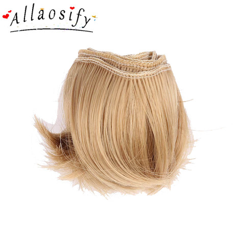 Allaosify – perruques de poupée bouclées, résistantes à la chaleur, haute température, pour 100 1/3 1/4 BJD, bricolage, 5cm x 1/6 cm, livraison gratuite ► Photo 1/6