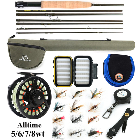 Maximumcatch 1-3 wt 6'-7'6''Super Lumière Carbone Pêche À la Mouche Rod & Aluminium Reel & Line Combo ► Photo 1/1