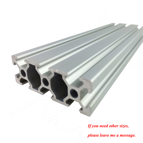 1 pièces 2060 T fente profilé aluminium Extrusion 100-800mm longueur norme européenne anodisé Rail linéaire pour bricolage CNC imprimante 3D 6063 ► Photo 1/6