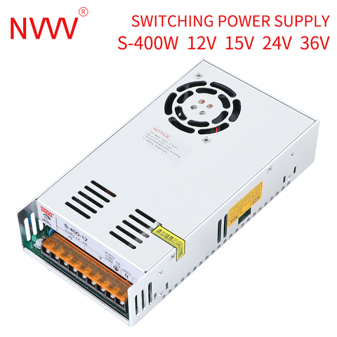 NVVV s-400w – alimentation de commutation 12V 15V 24V 36V, automatisation industrielle, contrôle industriel, transformateur d'éclairage, sortie unique ► Photo 1/5