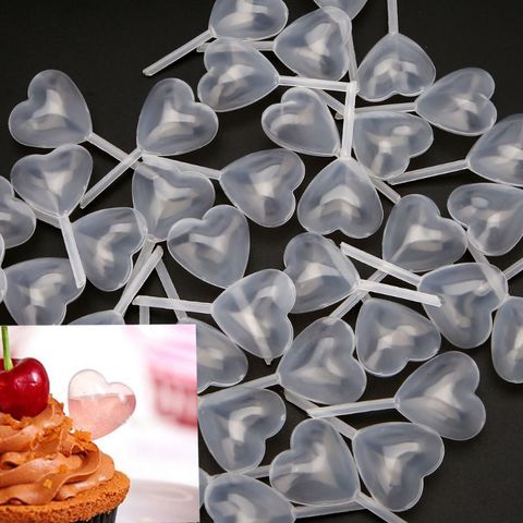 50 pièces coeur presser compte-gouttes en plastique Pipettes Cupcake injecteur résine bijoux outil PXPB ► Photo 1/6