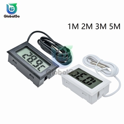 Mini Numérique LCD Intérieur Pratique Capteur De Température Thermomètre Jauge Extérieure Aquarium TPM-10 FY-10 ► Photo 1/6