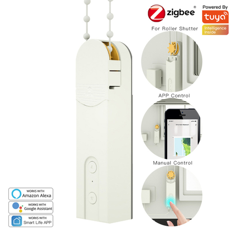 ZigBee – moteur de volet roulant intelligent Tuya, commande vocale, application Smart Life, fonctionne avec Alexa Google Home, bricolage ► Photo 1/1